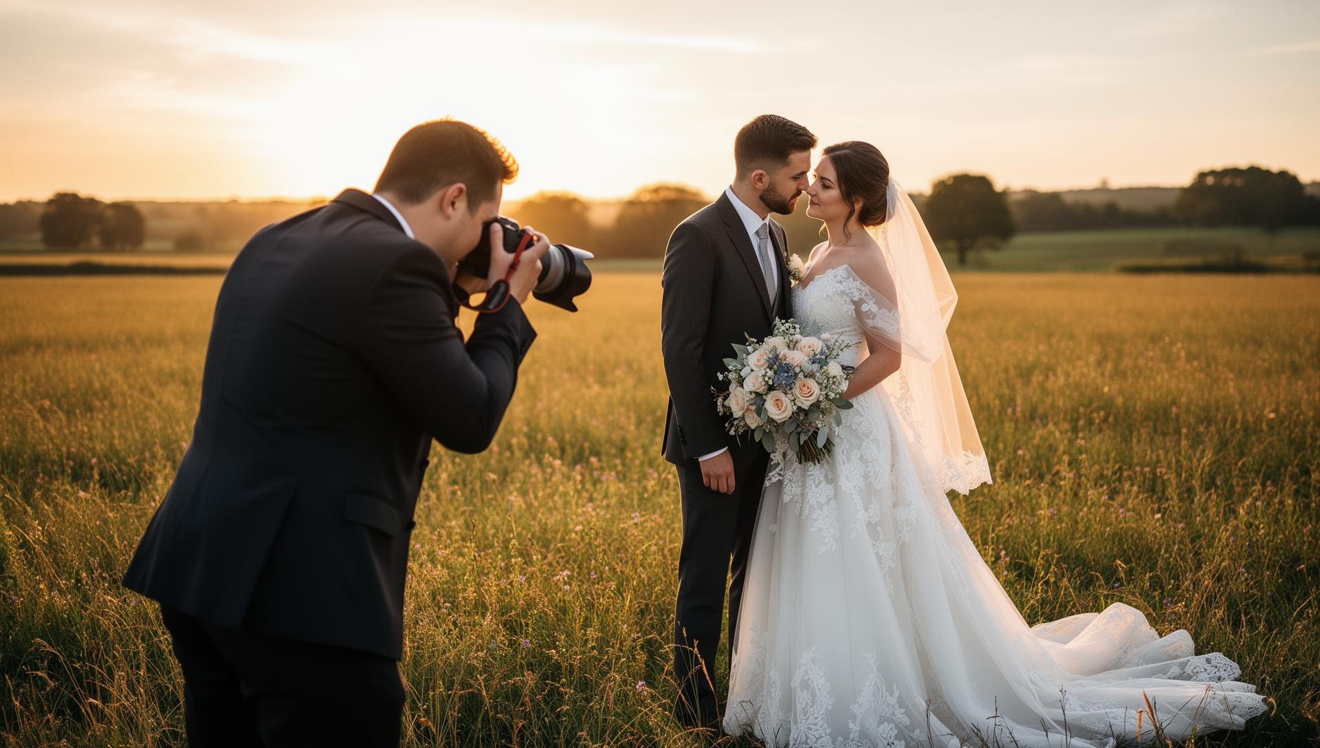 Professional photographer in studio